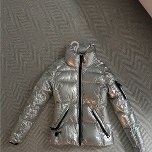 SAM. Metallic Silver Women's Puffer Jacket